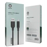 کابل USB-A به تایپ سی گرین Green PVC USB-A to type-c cable 1m
